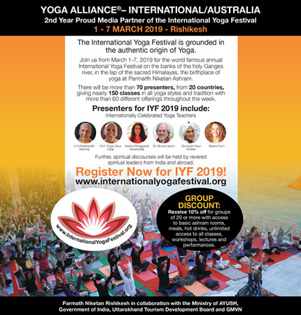 Yoga Alliance®  Partnership IYF- Rishikesh 2019